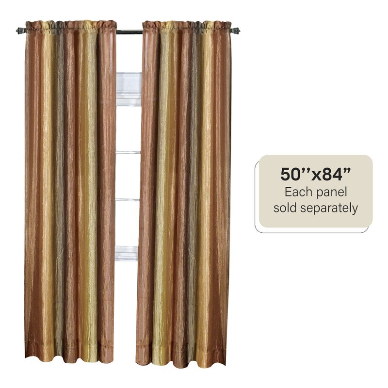 Achim Ombre Panel Light Filtering Semi-Sheer Window Curtain - 84 Inch Length, 50 Inch Width - Autumn- Light Filtering Soft Polyester Drapes for Bedroom Living & Dining Room by Achim Home Decor(Pack of 1) - Image 4